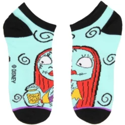 Disney Nightmare Before Christmas Jack Sally Zero Oogie Boogie Ankle Socks 5 PK Multicoloured