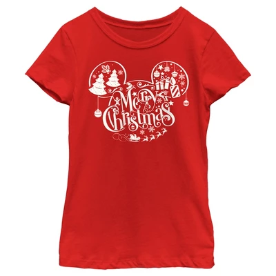 Girl's Disney Mickey And Friends Mousey Christmas T-Shirt - Image 4