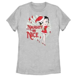 Women's Betty Boop Christmas Naughty Or Nice Betty T-Shirt -Opposuits Store GUEST 05a8bfd7 6074 4f63 8705 1bfaed8179f3