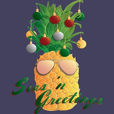 Women's Design By Humans Christmas Pineapple By Desdymona Racerback Tank Top 3 Women's Design By Humans Christmas Pineapple By Desdymona Racerback Tank Top