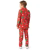Suitmeister Boys Christmas Suit - Christmas Trees Stars Red