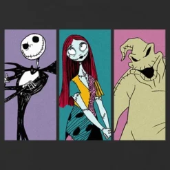 Girl's The Nightmare Before Christmas Jack, Sally, Oogie Portraits T-Shirt