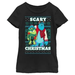 Girl's Disney Monsters Inc. Mike And Sully Scary Christmas T-Shirt -Opposuits Store GUEST 0aff7e01 7efc 4b2c b148 aa31cbfd7864
