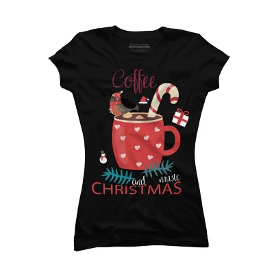 Junior's Design By Humans Merry Christmas Treasure Box By Funkprints T-Shirt - Image 3