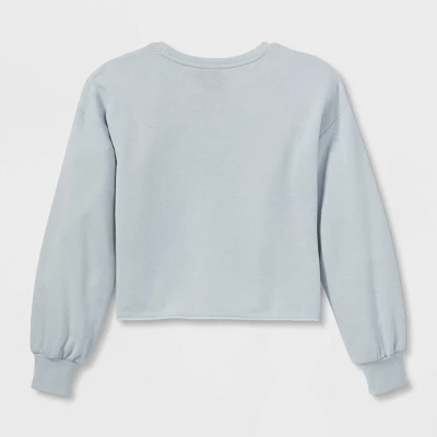 Girls' Disney The Nightmare Before Christmas Dreamy Fleece Pullover - Light Gray XXL