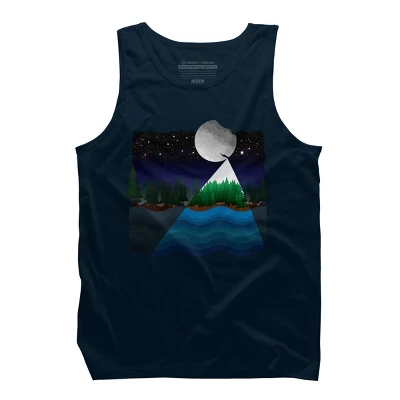 Men's Design By Humans Christmas Night By Recklessframee Tank Top - Image 5
