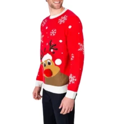 SLEEPHERO Men's Ugly Christmas Sweater Soft Holiday Party Men’s Knit Pullover Sweater