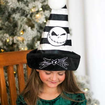 The Nightmare Before Christmas Jack Skellington Christmas Santa Hat 16" - Image 3