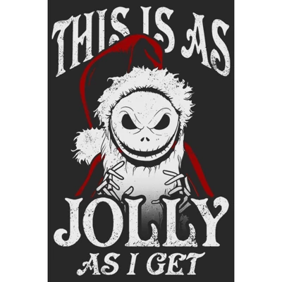 Women's The Nightmare Before Christmas This Is As Jolly As I Get T-Shirt