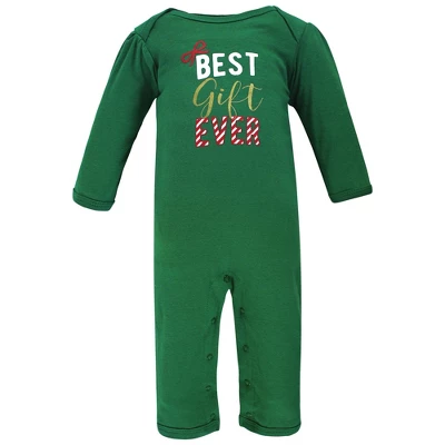 Hudson Baby Infant Girl Cotton Coveralls, Christmas Gift - Image 3