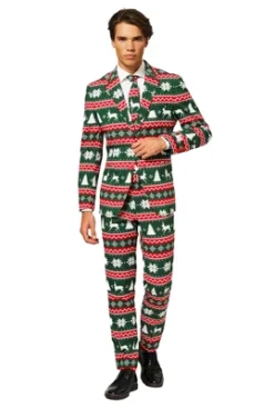 OppoSuits Men's Christmas Suit - Festive Green
