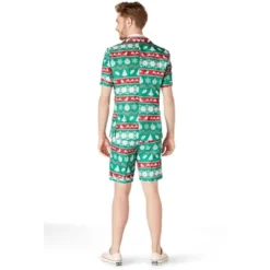 Suitmeister Men's Christmas Suit - Summer Christmas Green Nordic - Green