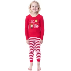 Elf The Movie Film Christmas Singing Tight Fit Family Pajama Set