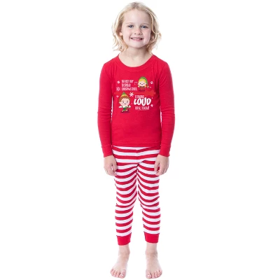 Elf The Movie Film Christmas Singing Tight Fit Family Pajama Set