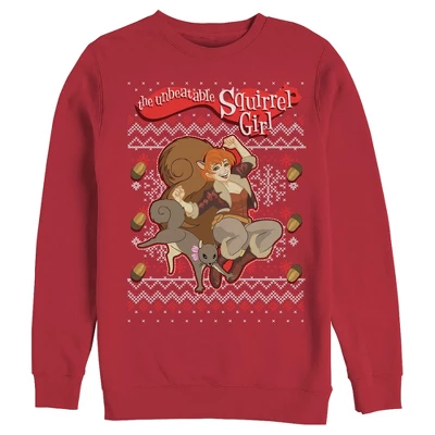 Men's Marvel Ugly Christmas Squirrel Girl Sweatshirt - Image 2