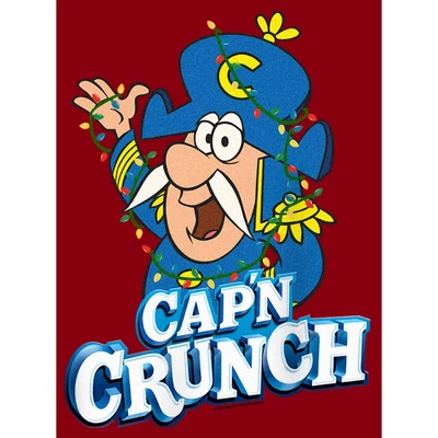 Junior's Cap'n Crunch Christmas Lights Logo Racerback Tank Top