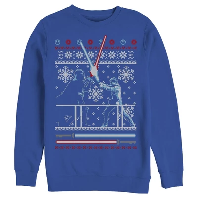 Men's Star Wars Ugly Christmas Duel Sweatshirt - Image 2