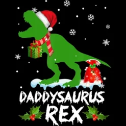 Men's Design By Humans Daddysaurus Christmas By NekoShop Tank Top