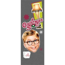 Bioworld A Christmas Story Classic Movie Poster Menâs Graphite Gray Drawstring Sleep Pajama Pants