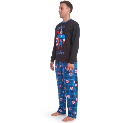 Marvel Spider-Man,Avengers Christmas Adult Pajama Shirt And Pants Sleep Set - Image 2