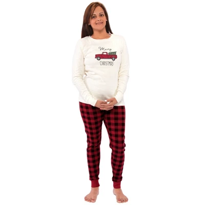 Touched By Nature Womens Unisex Holiday Pajamas, Christmas Tree - Image 3