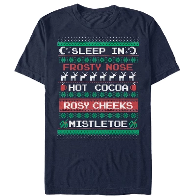 Women's CHIN UP Ugly Christmas Checklist Boyfriend Tee - Image 3