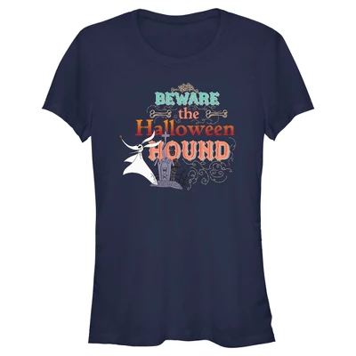 Junior's The Nightmare Before Christmas Halloween Hound Zero T-Shirt - Image 3