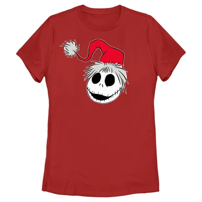 Women's The Nightmare Before Christmas Jack Santa Hat T-Shirt - Image 3