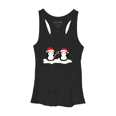 Women's Design By Humans Christmas Penguins Are So Cute By Happinessinatee Racerback Tank Top - Image 3