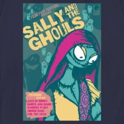 Women's The Nightmare Before Christmas Sally And The Ghouls Festival Poster T-Shirt
