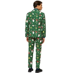 OppoSuits Men's Christmas Suit - Santaboss - Green