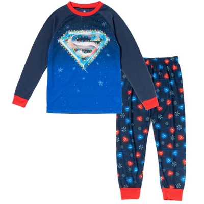 DC Comics Justice League Batman Christmas, Pajama Shirt And Pants Sleep Set Toddler - Image 7