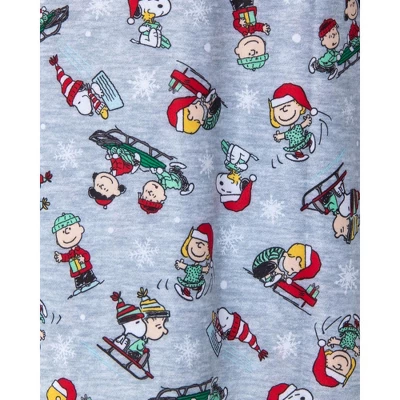 Peanuts Toddler Girls' Snoopy Holiday Christmas Soft Woven Pajama Nightgown - Image 2