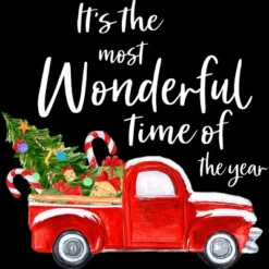 Women's Design By Humans It's The Most Wonderful Time Of The Year Christmas Shirt By TEEARTLAB Racerback Tank Top