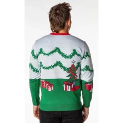 Tom And Jerry Men's Surprise Christmas Present Ugly Sweater Knit Pullover