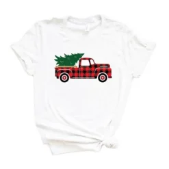 Simply Sage Market Women's Plaid Christmas Truck Short Sleeve Graphic Tee -Opposuits Store GUEST 416825e3 7e75 4b9f a812 69e2c8606b9d