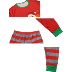 Cheibear Christmas Matching Long Sleeve Striped Pants Snowman Tee Family Pajama Set -Opposuits Store GUEST 43f98245 4a2c 411b a9c4 16bf14c93ed9