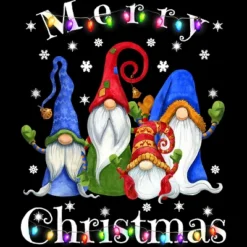 Women's Design By Humans Gnome Christmas Pajamas By NekoShop Racerback Tank Top