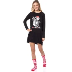 The Nightmare Before Christmas Women's Jack Skellington Sleep Shirt W/ Socks -Opposuits Store GUEST 4623d0fa 15a9 4de8 8047 d16d31f0d53a