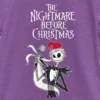 Girl's The Nightmare Before Christmas Jack Skellington Santa Hat Logo T-Shirt