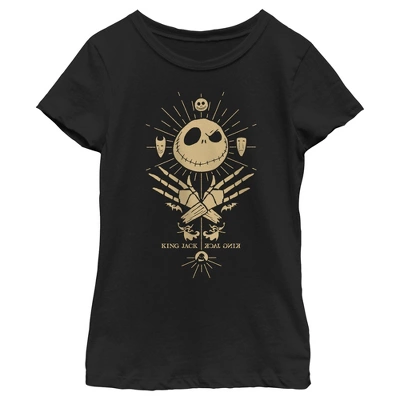 Girl's The Nightmare Before Christmas King Jack Skellington T-Shirt - Image 3