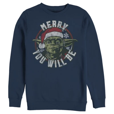 Men's Star Wars Christmas Yoda Merry You Will Be Sweatshirt - Image 2