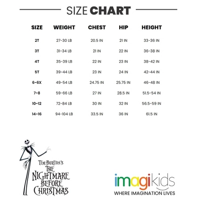 Disney Nightmare Before Christmas Sally Jack Skellington Girls 2 Pack T-Shirts Toddler To Big Kid - Image 6