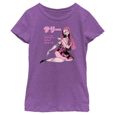 Girl's The Nightmare Before Christmas Pink Sally T-Shirt - Image 3
