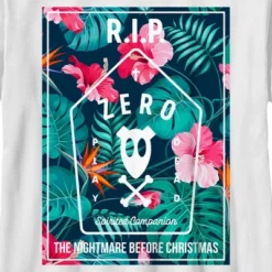 Boy's The Nightmare Before Christmas Spirited Companion Zero T-Shirt