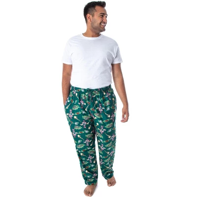 A Christmas Story Men's Movie Inspired Allover Print Sleep Pajama Pants Green - Image 2