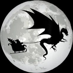 Junior's Design By Humans Christmas Santa Claus By NekoShop T-Shirt