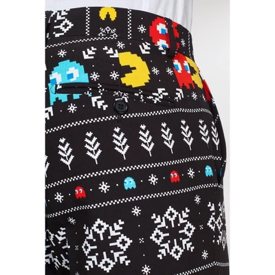 OppoSuits Men's Christmas Suit - Winter PAC-MAN - Black - Image 3
