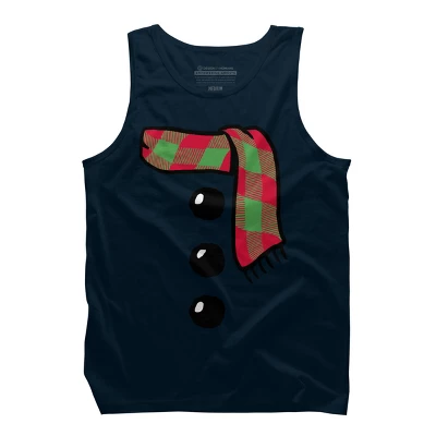 Men's Design By Humans Snowman Costume Kids Shirt Christmas Gift Santa Claus TShirt 2 By Vomaria Tank Top - Image 3