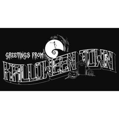 Junior's The Nightmare Before Christmas Greetings From Halloween Town Racerback Tank Top
